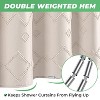 LunaLulinlk Beige Boho Shower Curtain Waterproof Bathroom Shower Curtains 72"x72" - 4 of 4