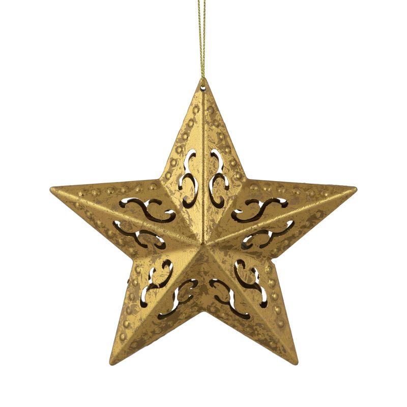 Northlight 5.75" Gold Filigree Star Christmas Ornament, 1 of 5