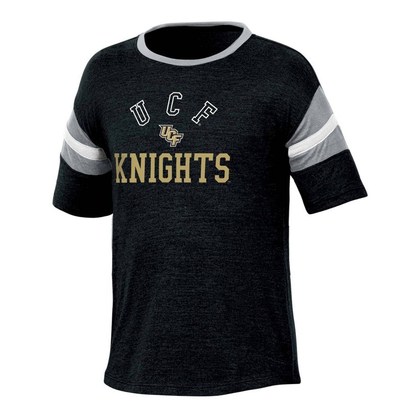 NCAA UCF Knights Girls&#39; Short Sleeve Striped Shirt, 1 of 4