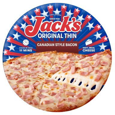 Jack's Original Canadian Bacon Frozen Thin Crust Pizza - 14.9oz