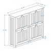 Sevobal Shoe Racks, Floor-standing Shoe Cabinet with Flip Drawers and Adjustable Shelves for Living Room Entryway Mudroom, White, 40.55"*9.25"*32.28" - 4 of 4