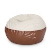Sapphtopaz Round Bean Bag Chair with Foam Filling,Soft Bean Bag for Adults & Kids,Cozy Beanbag Chair for Living Room - 4 of 4