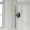 Capital Lighting Avant 1 - Light Wall Light in  Aged Brass, Black - 3 of 4