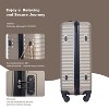 Dexmalle  ABS Lightweight Suitcase with Two Hooks - 3 of 4