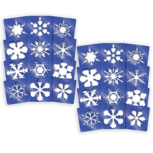 Roylco® Super Snowflake Stencils, 12 Per Pack, 2 Packs - 1 of 4