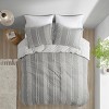 Gulches Full/Queen 3-Piece Cotton Jacquard Duvet Cover Set, Elegant Bedding with Matching Pieces - 4 of 4