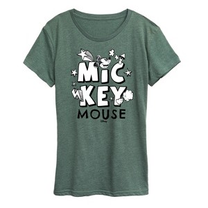 Women's - Disney - Mickey Mouse Short Sleeve Graphic T-Shirt - 1 of 4