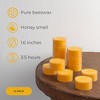 Pure Beeswax Tealight Candles Set of 12 - Handmade Beeswax Candles Natural Burns up to 3.5 Hours - Beeswax Tea Lights Candles - 2 of 4