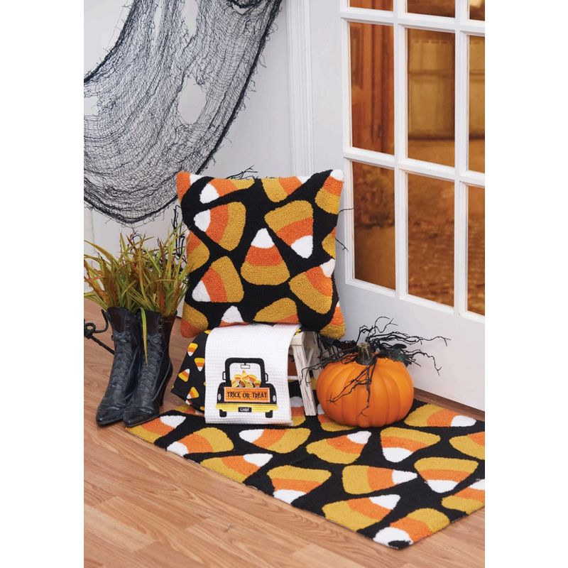 C&F Home Candy Corn Halloween Hooked Rug, 2 of 3