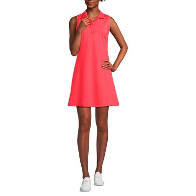 Lands' End Women's High Impact Sleeveless Polo Dress