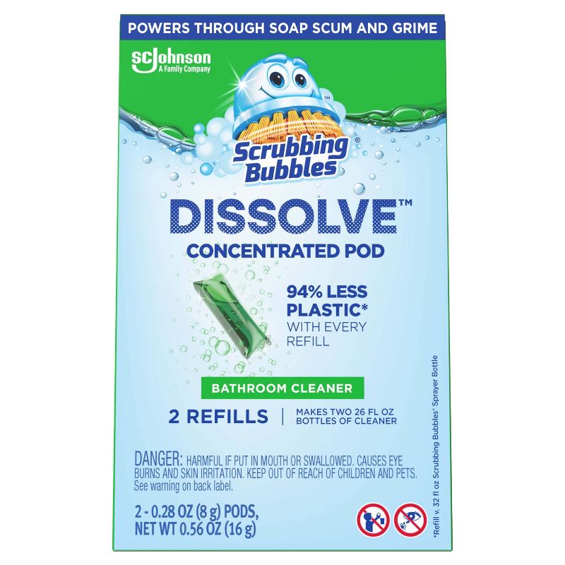 Scrubbing Bubbles Dissolve Bathroom Cleaner Pods Refill - 0.28oz/2ct, 5 of 15
