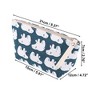 Unique Bargains Women's Polar Bears Small Cosmetic Bag Blue White 1 Pc - 2 of 3