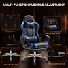 Lyngins Ergonomic Gaming Computer Chair with Footrest, Video Game Desk Chair, PU Leather Recliner with Headrest & Fixed Up Armrest, Home Office Chair - 4 of 4