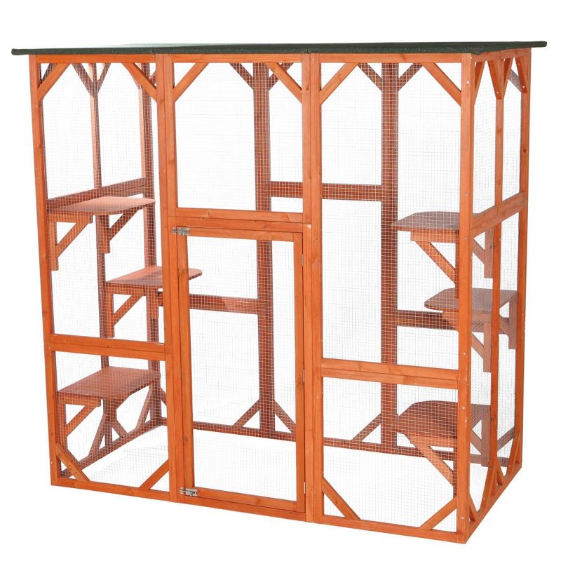 TRIXIE Pet Products Wooden Outdoor Cat Sanctuary, 2 of 6