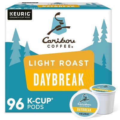 Caribou Coffee Daybreak Blend Light Roast Coffee - 96ct