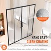 VEVOR Semi-frameless Shower Door, 57.8-59 W x 70 H in, Double Sliding Glass Door with 1/4 in(6mm) Clear Tempered Glass, Matte Black - 4 of 4