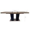 63–78.74 in Extendable Rustic Wood Dining Table with Thick Top & Wide Legs, Seats 6–10 for Family Gatherings-Baofuwish - 4 of 4