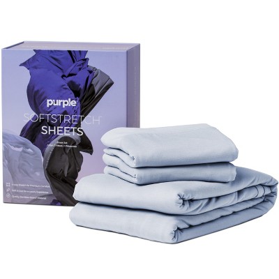 Purple SoftStretch Sheets, Silky-Soft Stretch with Cooling, Moisture-Wicking, Temperature Control