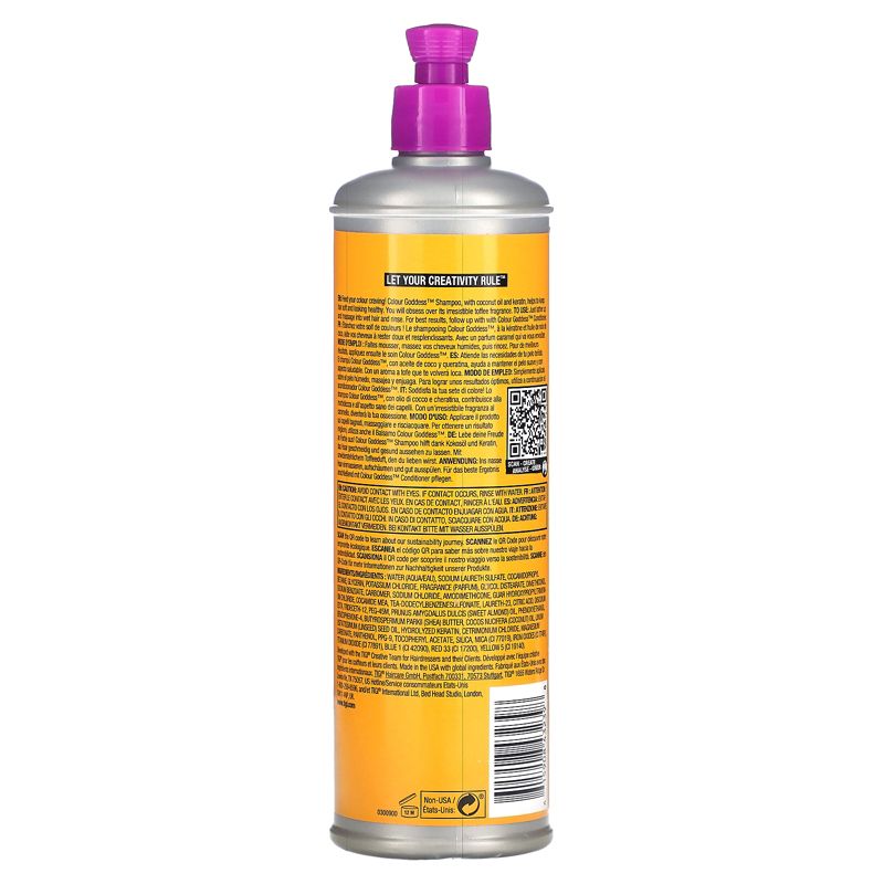 TIGI Bed Head, Colour Goddess, Oil Infused Shampoo, For Colored Hair, 13.53 fl oz (400 ml), 2 of 3