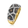 Ross-Simons 1.00 ct. t.w. Black, White and Brown Diamond Leopard Ring in 18kt Gold Over Sterling Size 5 - 3 of 4