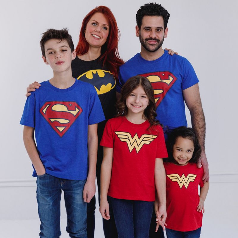 DC Comics DC Comics Justice League Batman Superman Wonder Woman T-Shirt Little Kid to Adult, 4 of 8