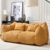 Aukfa Bean Bag Sofa Chairs Loveseat, Oversized Bean Bag Couch,  Lazy Floor Sofa Chair with Two Pillows for Living Room, Bedroom, Apartment - 2 of 4