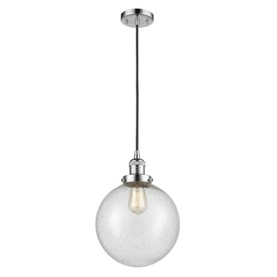 Beacon - 1 Light Cord Hung Mini Pendant In Industrial Style-13 Inches Tall and 10 Inches Wide