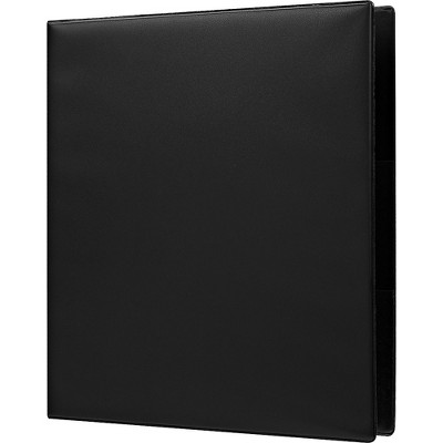 MyOfficeInnovations Heavy-Duty Binder w/Label Holder and D-Rings Blk 220 Sheet Capacity