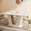 Tribesigns 55.12" Rectangular Dining Table with U-Shaped Base - 2 of 4