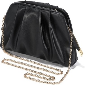 Attop Soft Pleated PU Evening Clutch for Weddings, Proms - 1 of 4