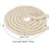 Unique Bargains Natural Thick Cotton Twisted Tug of War Rope 1 Pc - 2 of 4