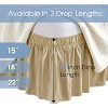 LISM Elastic Wrap Around Bed Skirt Queen Size,Easy Fit with 15-Inch Tailored Drop - 2 of 4