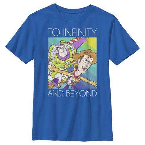 Boy S Toy Story Infinity And Beyond Rainbow T Shirt Target