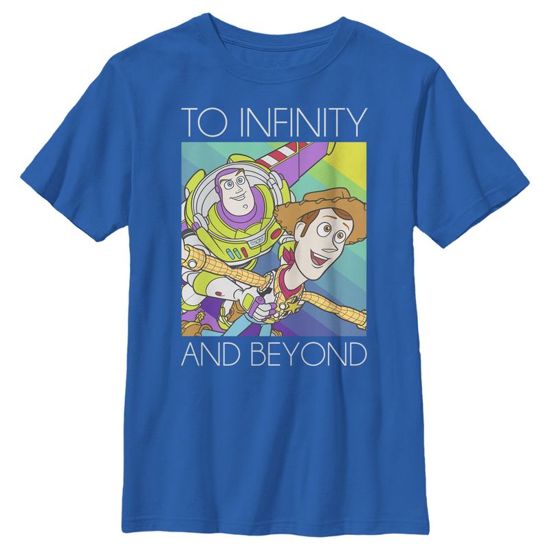 Boy's Toy Story Infinity and Beyond Rainbow T-Shirt, 1 of 5