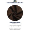 Ultimate Sack 6ft Bean Bag Chair and Footstool, Oversized Comfortable Indoor Floor Lounger, Giant Foam-Filled Furniture for Relaxing, Brown Suede - 2 of 4