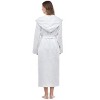Arus Women's Meridian Regular Style Hooded Mid-Calf 100% Turkish Cotton Robe - 4 of 4