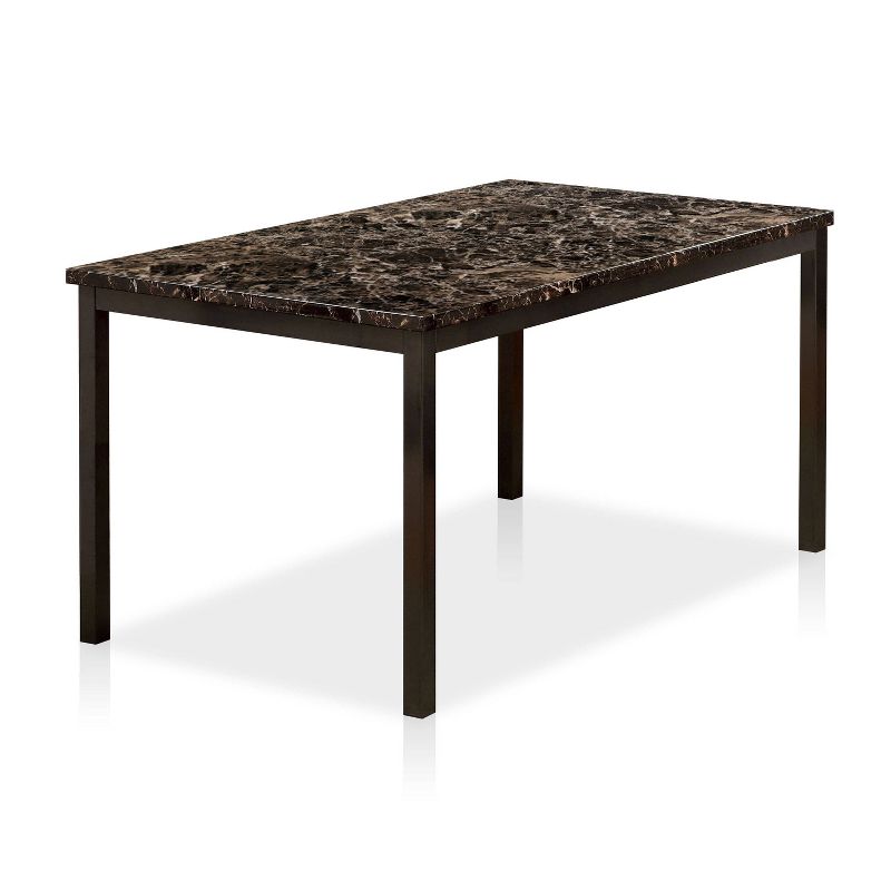 Larriston&#160;Triangular Open Shelf Counter Dining Table Black - HOMES: Inside + Out, 1 of 4