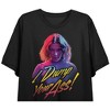 Stranger Things Eleven I Dump Your Ass Women’s Black Crew Neck Short Sleeve Crop Top - 2 of 3