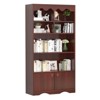 63 Inches Tall Bookshelf, 5-Tier Open Bookcase Retro Bookshelves Storage Organizer Shelf, Wooden Display Floor Bookshelf - 2 of 4