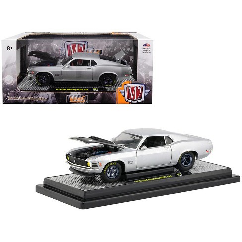 1970 Ford Mustang Boss 429 Matt Silver Limited Edition To 5880 Pieces Worldwide 124 Diecast Model Car By M2 Machines