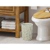 Aoibox Wicker Trash Can, Decorative Boho Waste Basket for Bathroom, Bedroom, Office, Cream White, Handwoven Polypropylene - 2 of 4