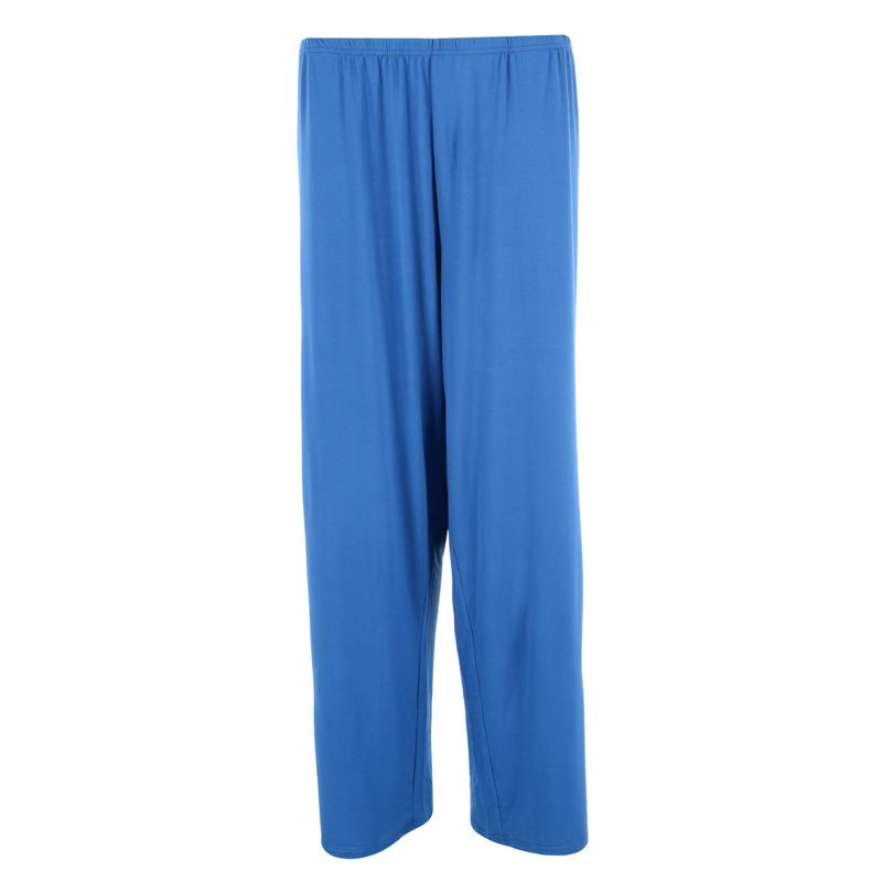PJ Couture Women's Plus Size Notch Collar Long Pajama Set, 3 of 4