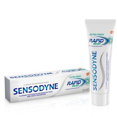 Sensodyne Rapid Relief Extra Fresh Toothpaste - 3.4oz : Target