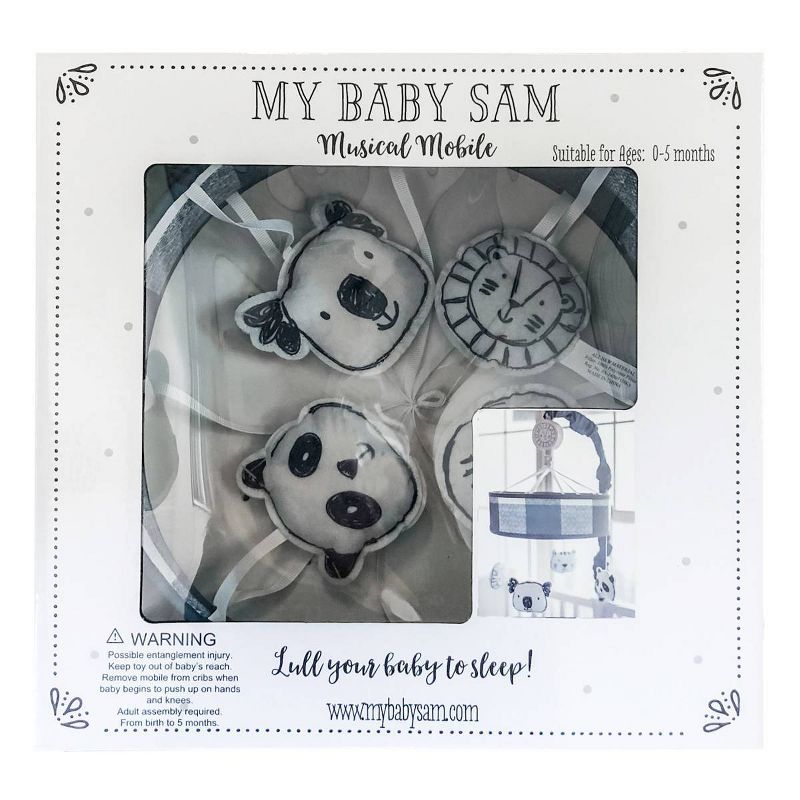 My Baby Sam Animal Parade Crib Mobile, 5 of 6