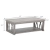 Cesicia 46'' X 23.8'' X 15.7'' in Gray Aluminum Rectangular Tea Table For Hosting Dinners & Office Decorations. Dining Table,Tea Table.Coffee Table. - 2 of 2