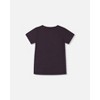 Deux par Deux Boy Organic Cotton Tee Dark Gray and Multicolored Vespa - 4 of 4
