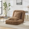 Human Dog Bed, Chenille Upholstered Sofa, 65" Adjustable Lounger w/ Pillows - 2 of 4