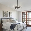BAOURE 25" Black Farmhouse Chandelier, 6 light Dining Room Light Fixture Over Table with Glass Shade, Industrial Chandeliers for Living Room Entryway - 4 of 4