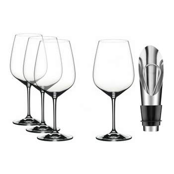 Riedel Extreme Cabernet Glasses Value Gift Pack 5oz (4-Pack) with Wine Pourer