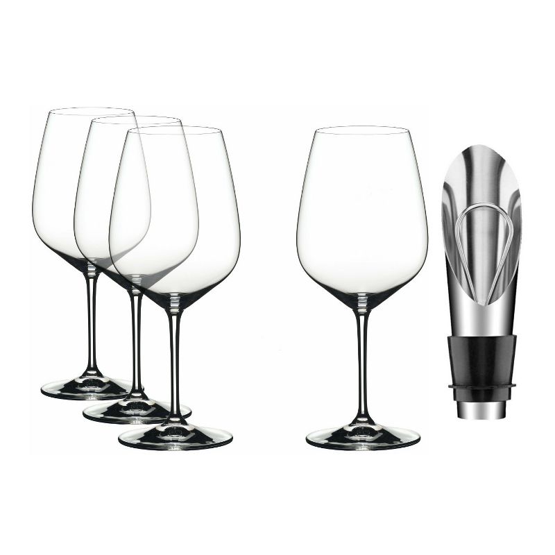 Riedel Extreme Cabernet Glasses Value Gift Pack 5oz (4-Pack) with Wine Pourer, 1 of 4